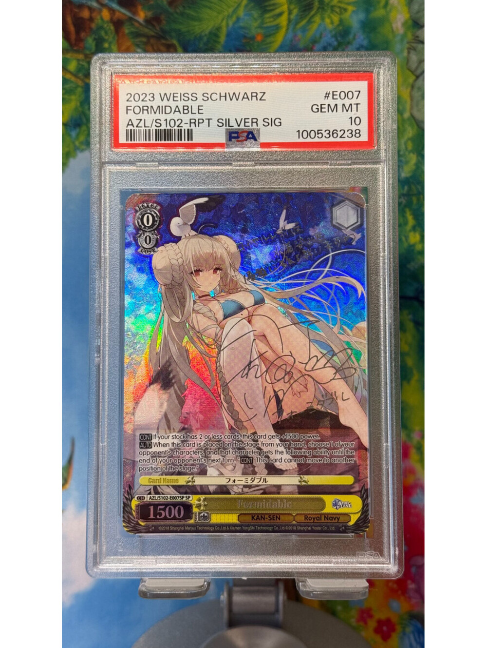 2023 Weiss Schwarz Azur Lane Formidable AZL/S102-E007SP SP Signature EN PSA 10